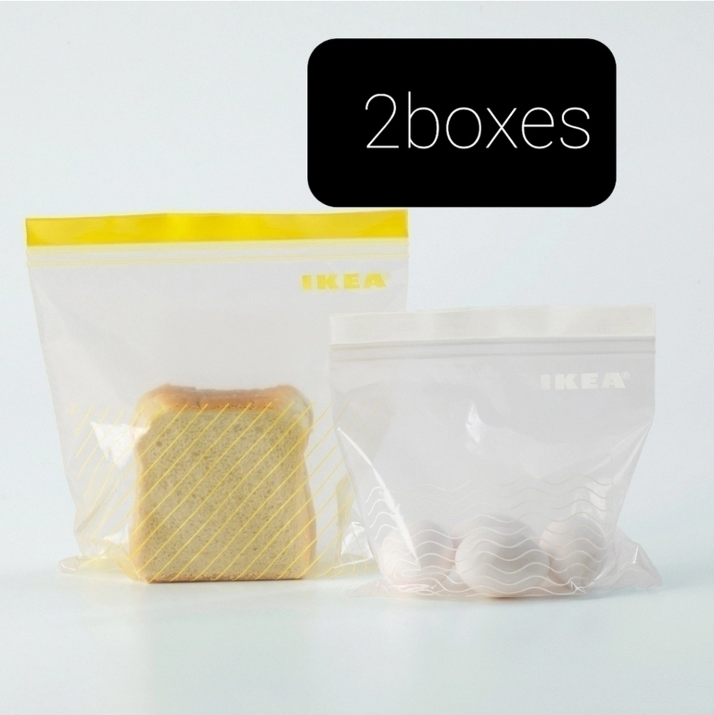 2 boxes Ikea istad reusable bags 3qt and 1qt
